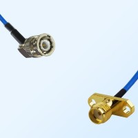 SMA Female 2 Hole - BNC Male R/A Semi-Flexible Cable Assemblies