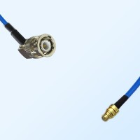 SMP Female - BNC Male Right Angle Semi-Flexible Cable Assemblies