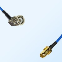 SSMA Female - BNC Male Right Angle Semi-Flexible Cable Assemblies
