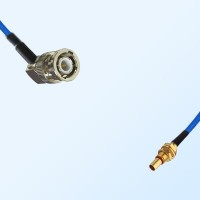 SBMA Bulkhead Male - BNC Male R/A Semi-Flexible Cable Assemblies