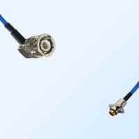 SBMA Female 2 Hole - BNC Male R/A Semi-Flexible Cable Assemblies