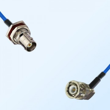 BNC Bulkhead Female with O-Ring - BNC Male R/A Semi-Flexible Cable