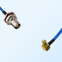 MCX Male R/A - BNC Bulkhead Female with O-Ring Semi-Flexible Cable