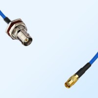 MCX Female - BNC Bulkhead Female with O-Ring Semi-Flexible Cable