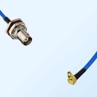 MMCX Male R/A - BNC Bulkhead Female with O-Ring Semi-Flexible Cable
