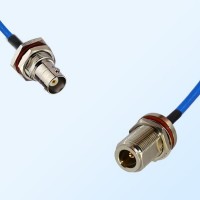 N O-Ring Bulkhead Female - BNC Bulkhead Female Semi-Flexible Cable