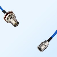 QMA Male - BNC Bulkhead Female with O-Ring Semi-Flexible Cable