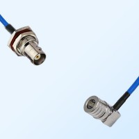QMA Male R/A - BNC Bulkhead Female with O-Ring Semi-Flexible Cable