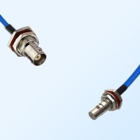 QMA O-Ring Bulkhead Female - BNC Bulkhead Female Semi-Flexible Cable