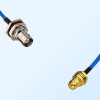 RP SMA Bulkhead Female - BNC Bulkhead Female Semi-Flexible Cable