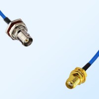 SMA Bulkhead Female - BNC O-Ring Bulkhead Female Semi-Flexible Cable
