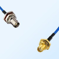 SMA O-Ring Bulkhead Female - BNC Bulkhead Female Semi-Flexible Cable