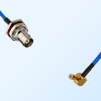 SMB Male R/A - BNC Bulkhead Female with O-Ring Semi-Flexible Cable