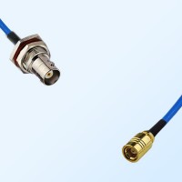 SMB Female - BNC Bulkhead Female with O-Ring Semi-Flexible Cable