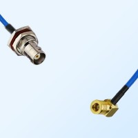 SMB Female R/A - BNC Bulkhead Female with O-Ring Semi-Flexible Cable