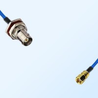 SMC Female - BNC Bulkhead Female with O-Ring Semi-Flexible Cable