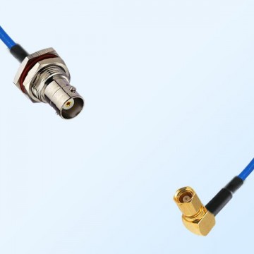 SMC Female R/A - BNC Bulkhead Female with O-Ring Semi-Flexible Cable