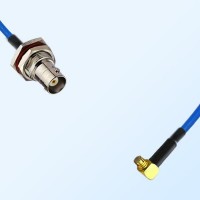 SMP Female R/A - BNC Bulkhead Female with O-Ring Semi-Flexible Cable