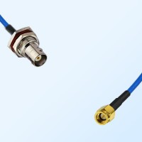 SSMA Male - BNC Bulkhead Female with O-Ring Semi-Flexible Cable