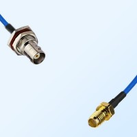 SSMA Female - BNC Bulkhead Female with O-Ring Semi-Flexible Cable