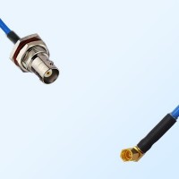 SSMC Female R/A - BNC Bulkhead Female with O-Ring Semi-Flexible Cable