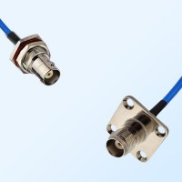 TNC Female 4 Hole - BNC O-Ring Bulkhead Female Semi-Flexible Cable