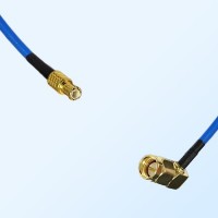 SMA Male Right Angle - MCX Male Semi-Flexible Cable Assemblies