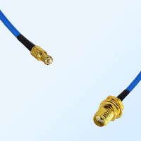 SMA Bulkhead Female - MCX Male Semi-Flexible Cable Assemblies