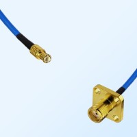 SMA Female 4 Hole - MCX Male Semi-Flexible Cable Assemblies