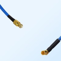 SSMC Female Right Angle - MCX Male Semi-Flexible Cable Assemblies