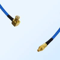 MMCX Male - MCX Male Right Angle Semi-Flexible Cable Assemblies