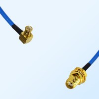SMA Bulkhead Female - MCX Male R/A Semi-Flexible Cable Assemblies