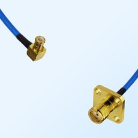 SMA Female 4 Hole - MCX Male R/A Semi-Flexible Cable Assemblies