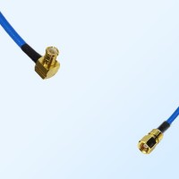 SMC Female - MCX Male Right Angle Semi-Flexible Cable Assemblies