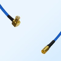 SMP Male - MCX Male Right Angle Semi-Flexible Cable Assemblies