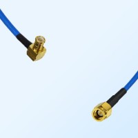 SSMA Male - MCX Male Right Angle Semi-Flexible Cable Assemblies