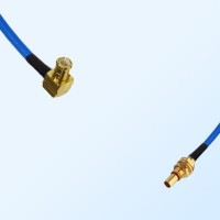 SBMA Bulkhead Male - MCX Male R/A Semi-Flexible Cable Assemblies
