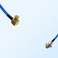 SBMA Female 2 Hole - MCX Male R/A Semi-Flexible Cable Assemblies