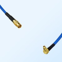 MMCX Male Right Angle - MCX Female Semi-Flexible Cable Assemblies