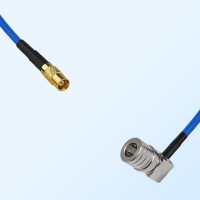 QMA Male Right Angle - MCX Female Semi-Flexible Cable Assemblies