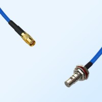 QMA Bulkhead Female with O-Ring - MCX Female Semi-Flexible Cable