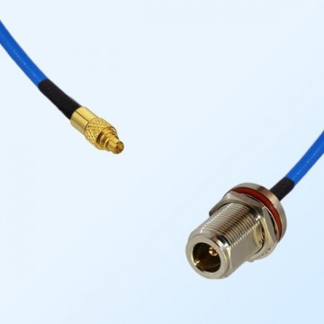 N Bulkhead Female with O-Ring - MMCX Male Semi-Flexible Cable