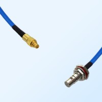 QMA Bulkhead Female with O-Ring - MMCX Male Semi-Flexible Cable