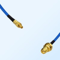 RP SMA Bulkhead Female - MMCX Male Semi-Flexible Cable Assemblies
