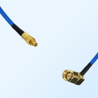 SMA Male Right Angle - MMCX Male Semi-Flexible Cable Assemblies