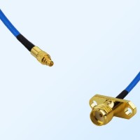 SMA Female 2 Hole - MMCX Male Semi-Flexible Cable Assemblies