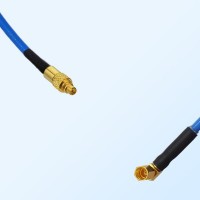 SSMC Female Right Angle - MMCX Male Semi-Flexible Cable Assemblies