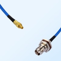 TNC Bulkhead Female with O-Ring - MMCX Male Semi-Flexible Cable