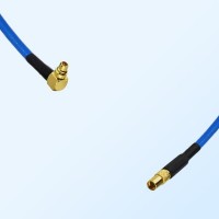 MMCX Male Right Angle - MMCX Female Semi-Flexible Cable Assemblies