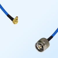 N Male - MMCX Male Right Angle Semi-Flexible Cable Assemblies